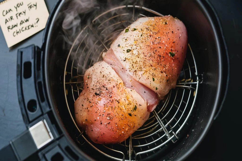 Can you air fry raw chicken?